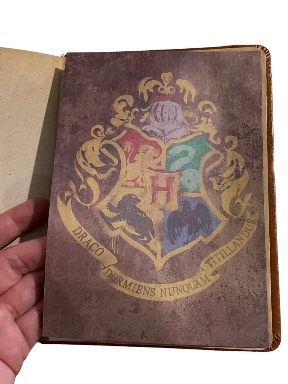 Harry Potter Faux Leather Journal Diary Booklet Hogwarts
